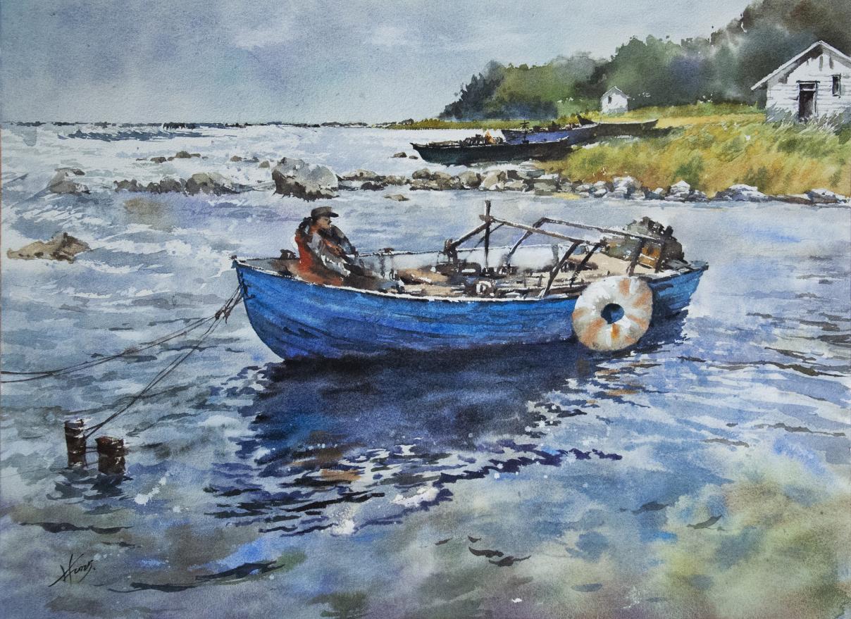 《北欧海雾》53x72cm